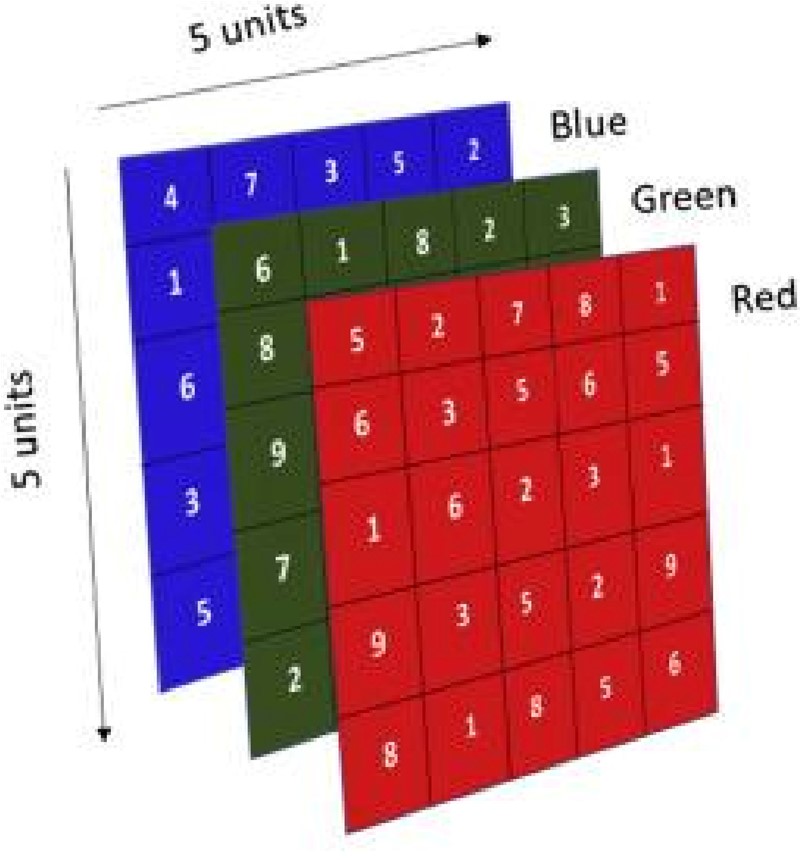 Color Image Matrix Image